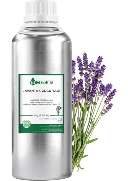 Lavanta(Lavender) Uçucu Yağı - Etheloil - 1 KG - Saf ve Doğal Uçucu Yağ - Üretici Firma