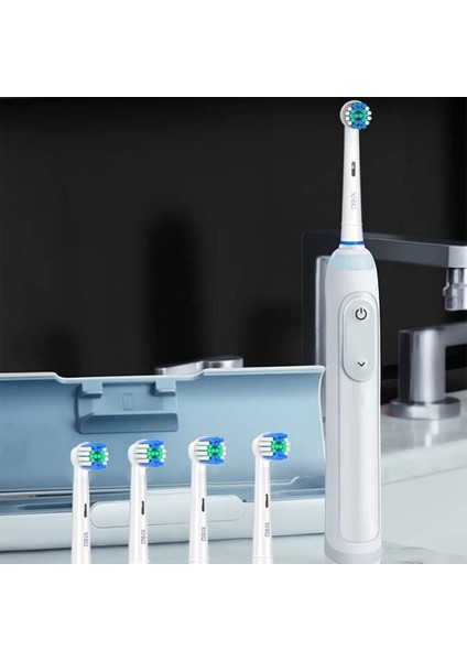 12 Adet Oral B Uyumlu Fırça Yedek Başlık Şarjlı ve Pilli Diş Fırçası