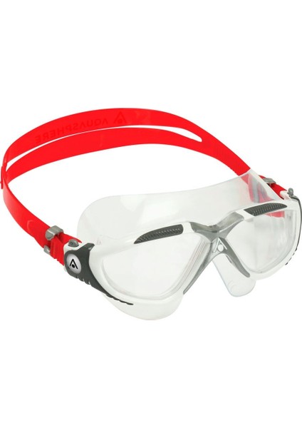 Aquasphere Vista Şeffaf Lens Kırmızı Yüzücü Gözlüğü