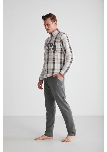 Erkek Gri Polarlı Pijama Takımı 18754 fırsatları