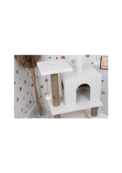 Y-01 Salıncaklı Yuvalı Lüx Kedi Tırmalama Oyun Evi fırsatları