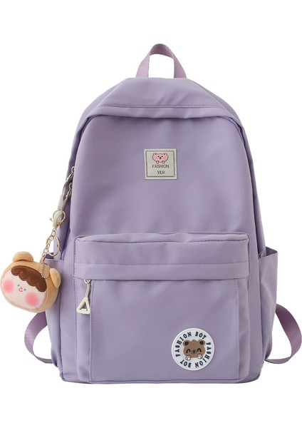 Kız Sırt Çantası Öğrenci Okul Çantası Büyük Kapasiteli Naylon Sırt Çantası (Yurt Dışından)