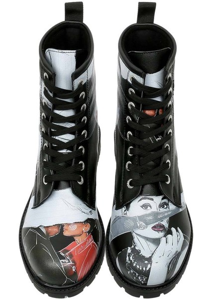 Kadın Vegan Deri Siyah Uzun Bot - Go Back to Being Yourself Tasarım indirimleri