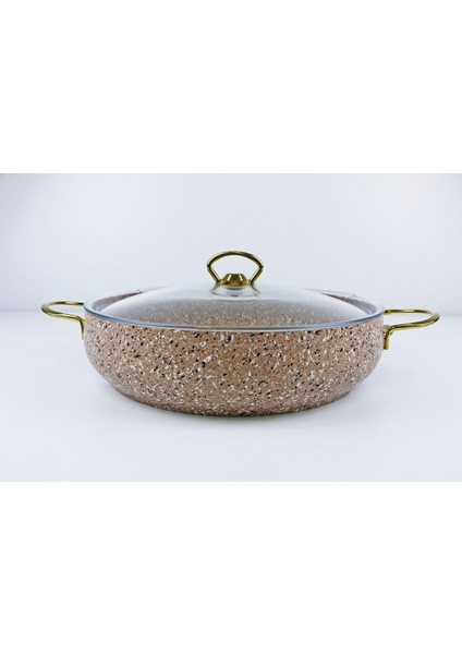 Eco Gold Granit 30 cm Basık Tencere