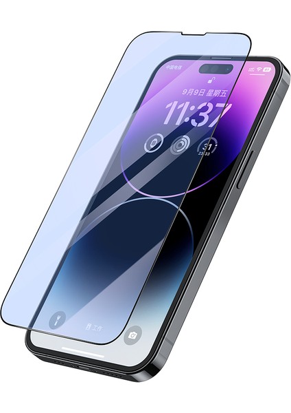 iPhone 13 Pro Uyumlu Ekran Koruyucu Recci Anti-Blue Light Cam Ekran Koruyucu