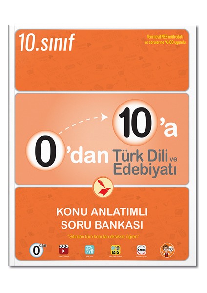 0'dan 10'a Türk Dili ve Edebiyatı Konu Anlatımlı Soru Bankası