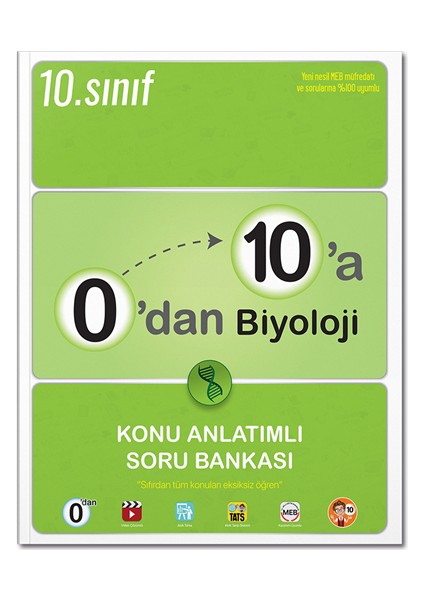 0'dan 10'a Biyoloji Konu Anlatımlı Soru Bankası