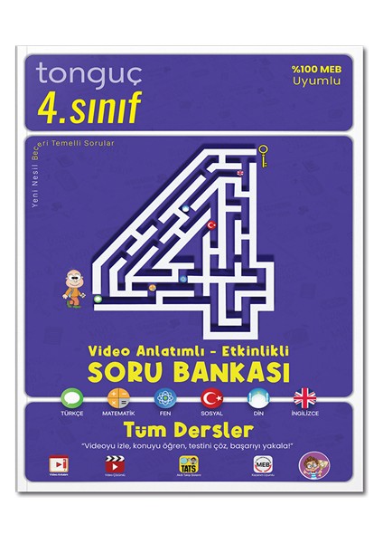 4. Sınıf Tüm Dersler Video Anlatımlı Etkinlikli Soru Bankası