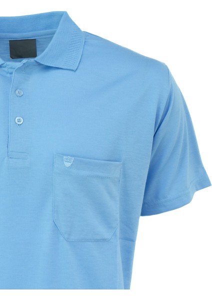 Erkek Polo Yaka Marka Arma Cepli Kısa Kollu Düz Renk Normal Kesim Tam Kalıp Premium Pamuklu Kumaş T-Shirt fırsatları