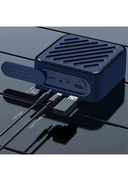 Bluetooth Hoparlör Recci RSK-W33 Mocca Serisi Tf/aux/usb Askılı Akıllı Wireless Speaker Mavi