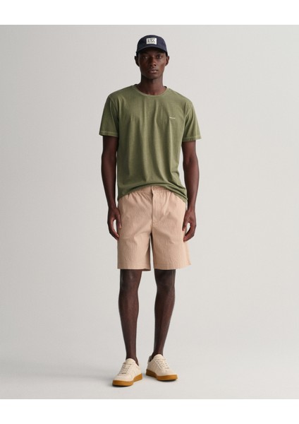 Erkek Bej Regular Fit Şort 205056.277