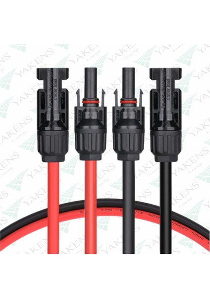 Güneş Paneli Uzatma Kablosu (15M+15M) 6 mm Çift Taraflı Mc4 Soketli Solar Ara Kablo Siyah Kırmızı modelleri