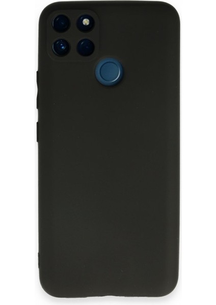 Realme C21Y Kılıf Mat Kamera Korumalı Premier Silikon Siyah