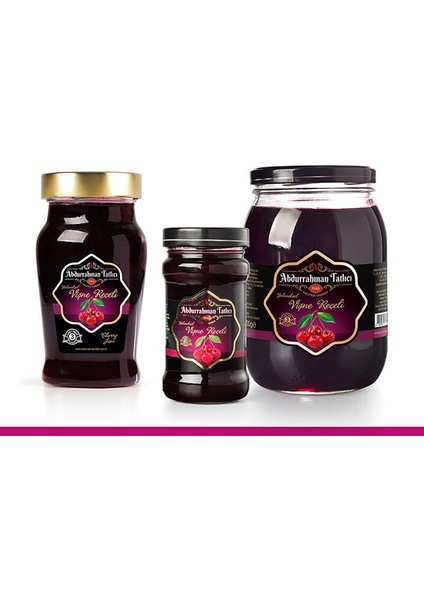 Vişne Reçeli Cam Kavanoz 380 gr