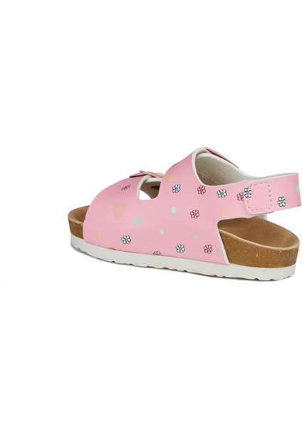 Last Desenli Kız Çocuk Pembe Sandalet modelleri