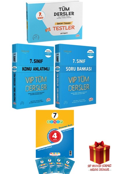 Başat Yayınları Editör 7 Sınıf Tüm Dersler Beceri Temelli Testler-Konu Anlatım-Soru Bankası-4 Deneme +