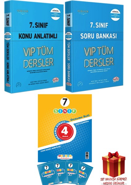 Başat Yayınları Editör 7 Sınıf Tüm Dersler Konu Anlatım-Soru Bankası-4 Deneme +