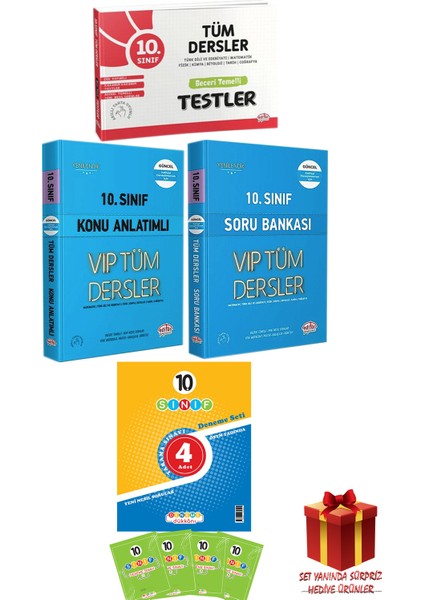 Editör Yayınları 10. Sınıf Tüm Dersler Beceri Temelli Testler-Konu Anlatım-Soru Bankası-4 Deneme