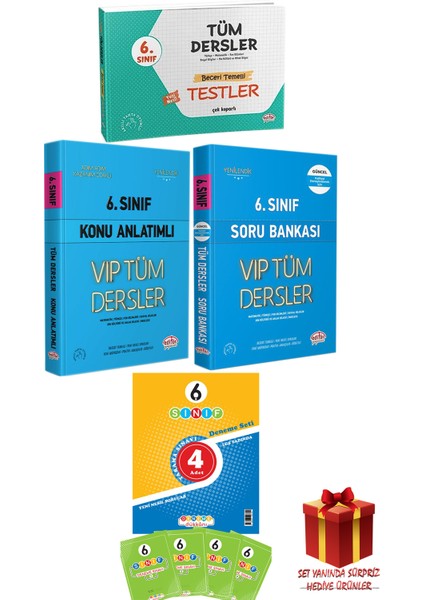 Başat Yayınları Editör 6 Sınıf Tüm Dersler Beceri Temelli Testler-Konu Anlatım-Soru Bankası-4 Deneme +