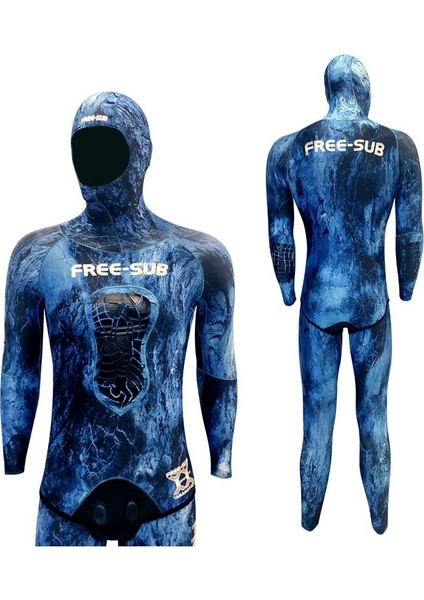 3mm Demre Blue Yamamoto Avcı Serbest Dalış Elbisesi fiyatları