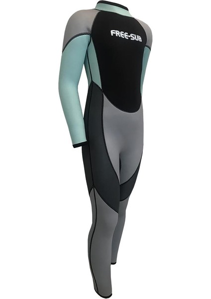 3mm Çocuk Sörf Scuba Tüplü Dalış Elbisesi Wetsuit Turkuaz fiyatları