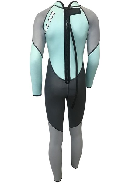 3mm Çocuk Sörf Scuba Tüplü Dalış Elbisesi Wetsuit Turkuaz indirimleri