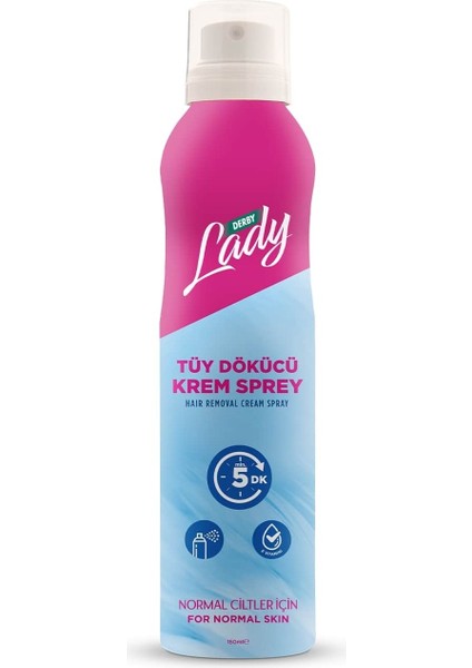 Lady Tüy Dökücü Krem Sprey 150 ml