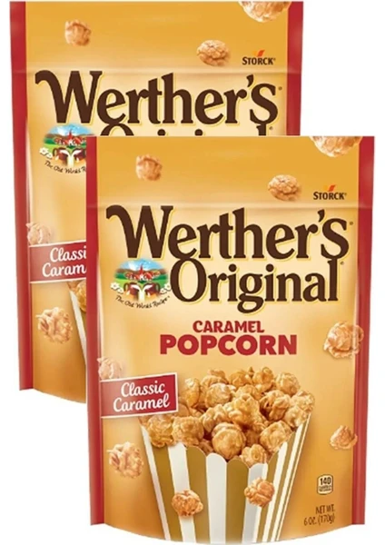 Werthers Orıgınal Caramel Popcorn 140 gr - Karamelli Patlamış Mısır x 2 Adet