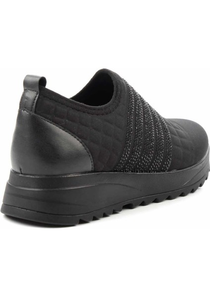 Siyah Siyah Taşlı Kadın Casual Ayakkabı K01671057385 fırsatları