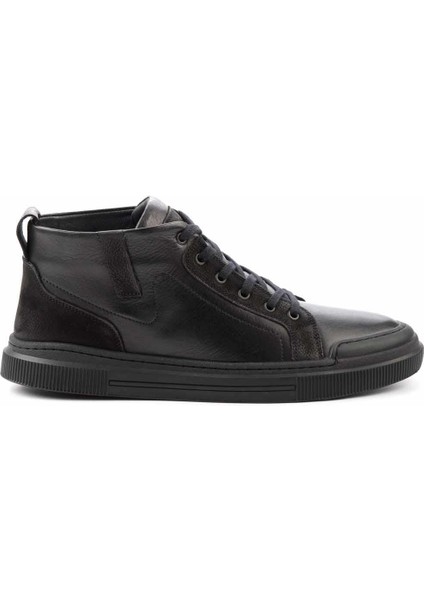 Siyah Napa Leather Erkek Bot & Bootie E02396049643