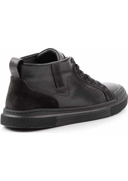 Siyah Napa Leather Erkek Bot & Bootie E02396049643