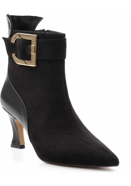 Siyah Süet Kadın Bot & Bootie K02317091002 modelleri