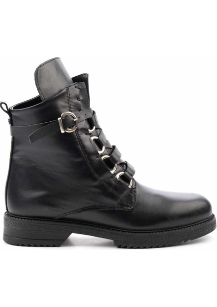 Siyah Leather Kadın Bot & Bootie K02351137403 fiyatları