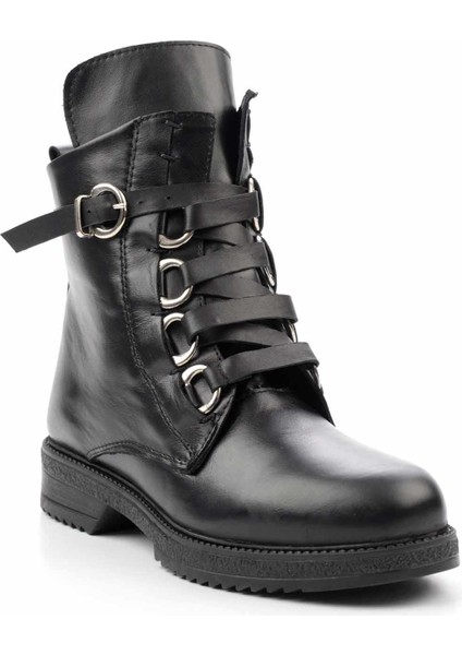 Siyah Leather Kadın Bot & Bootie K02351137403 modelleri