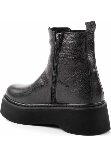 Siyah Leather Kadın Bot & Bootie K02358185003