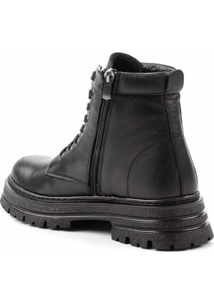 Siyah Leather Kadın Bot & Bootie K02358185103