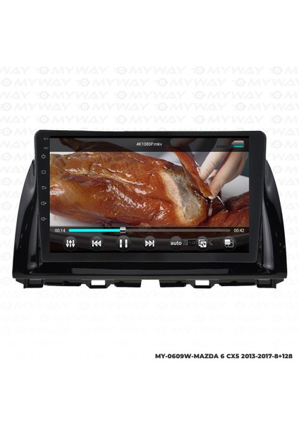 Mazda 6 Cx5 Android 12 Multimedya Carplay 4gb RAM+64GB HDD Navigasyon Ekran