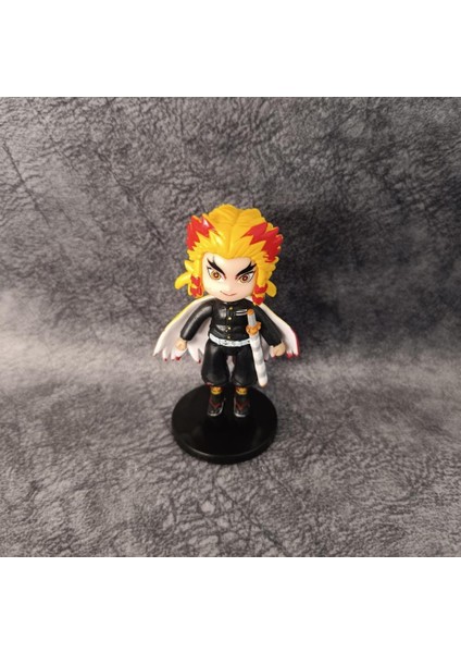 Anime Figür Demon Slayer Kyojuro Rengoku 9 cm Karakter Figür Oyuncak Biblo fiyatları