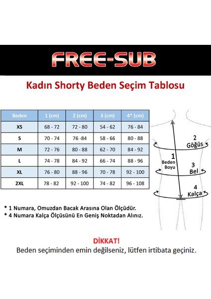 3mm Kadın Shorty (Kısa) Sörf & Dalış Elbisesi fırsatları