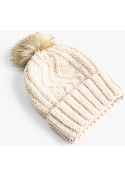 Örgü Bere Peluş Ponponlu fiyatları