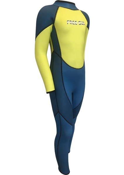 3mm Çocuk Sörf Scuba Tüplü Dalış Elbisesi Wetsuit Blue fiyatları