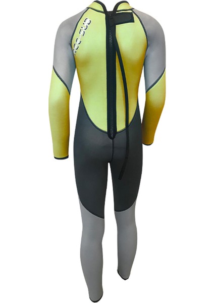 5mm Çocuk Scuba Tüplü Dalış Elbisesi Wetsuit Yellow