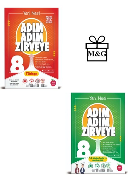 8. Sınıf Adım Adım Türkçe ve Tc. İnkılap Tarihi ve Atatürkçülük Konu Anlatımlı