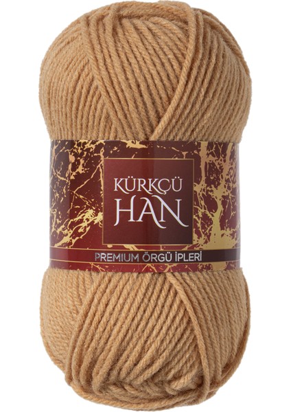 Dekor 100GR 100M El Örgü Ipi Bal Rengi