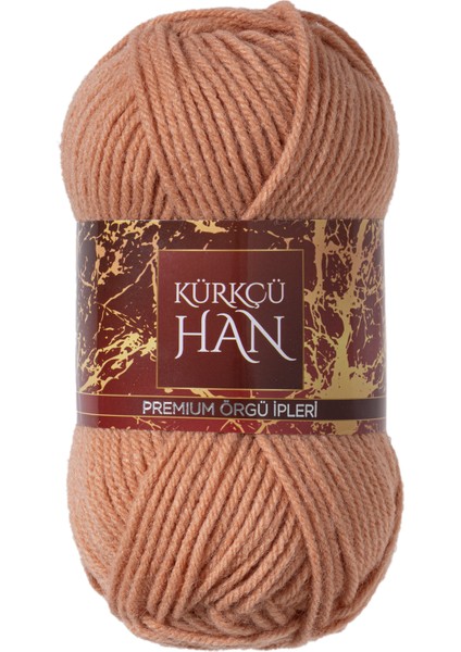 Dekor 100GR 100M El Örgü Ipi Koyu Badem
