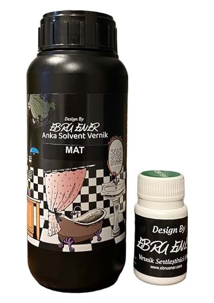 Ebru Ener Anka Solvent Vernik Mat 250 Gr.