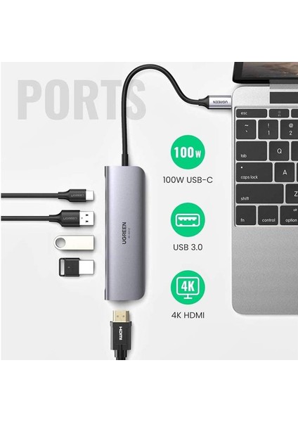 Type-C To HDMI 3*usb 3.0 Çoklayıcı Hub ve Dönüştürücü Adaptör modelleri
