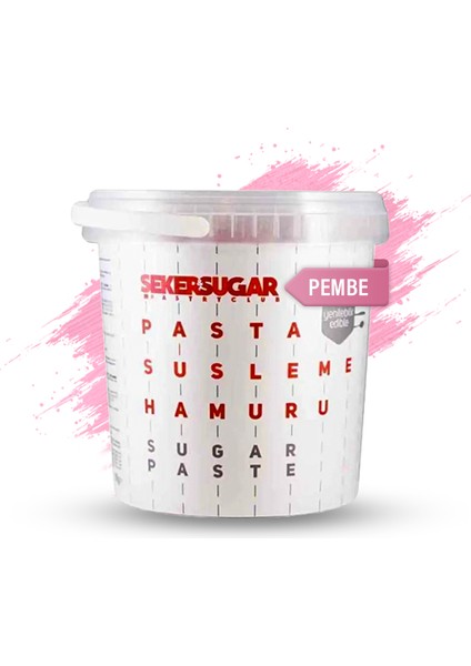 Şeker Sugar Şeker Hamuru Pembe 1 kg