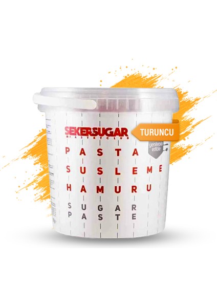 Şeker & Sugar Şeker Hamuru Turuncu 1 kg