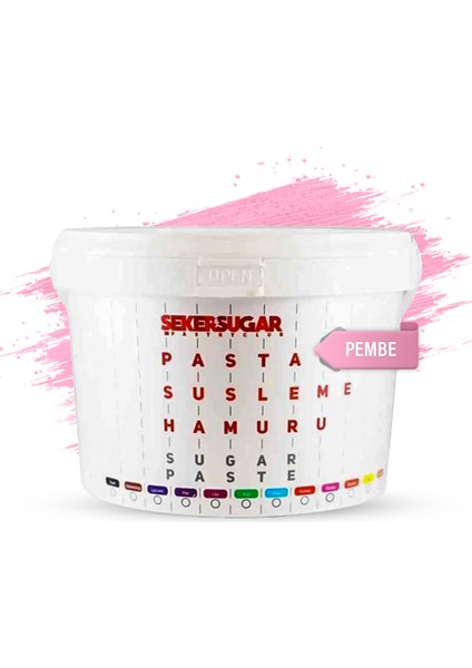 Şeker Sugar Şeker Hamuru Pembe 2,5 kg